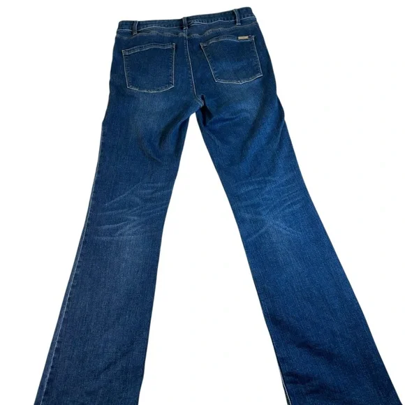 White House Black Market Women's Blue Boot Cut Jeans Sz 8 mid rise “The Boot” - Picture 8 of 9